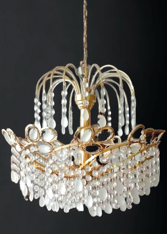 Image 1 of Italian Vintage Swirl Chandelier