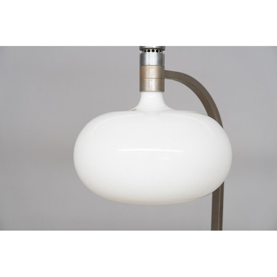 Image 1 of Vintage Sirrah floor lamp in glass and steel by Franco Albini and Franca Helg, 1969