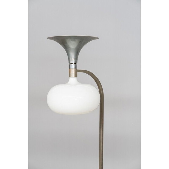 Image 1 of Vintage Sirrah floor lamp in glass and steel by Franco Albini and Franca Helg, 1969