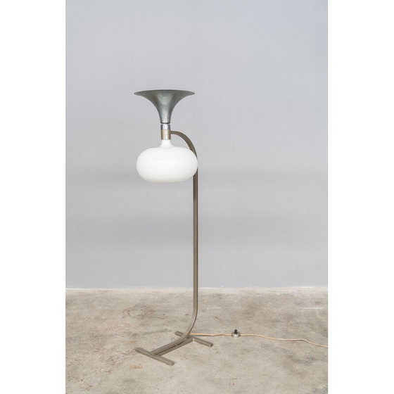 Image 1 of Vintage Sirrah floor lamp in glass and steel by Franco Albini and Franca Helg, 1969