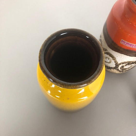 Image 1 of Set of 4 vintage ceramic vases by Scheurich, Germany 1970