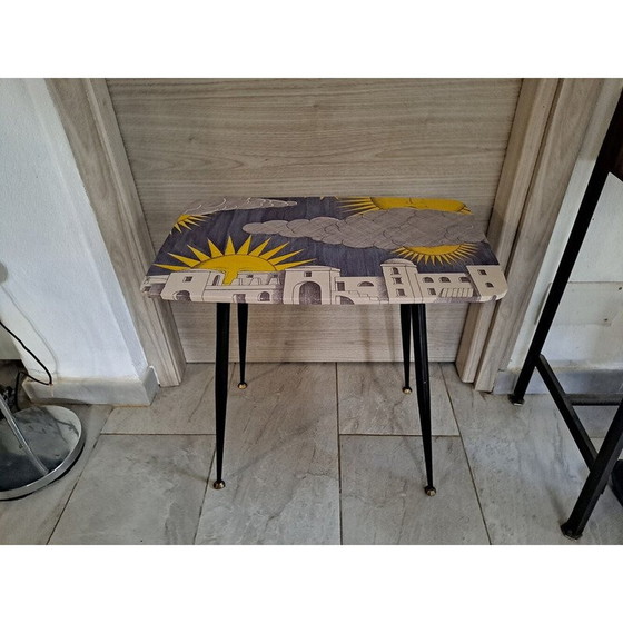 Image 1 of Vintage brass coffee table, 1950s