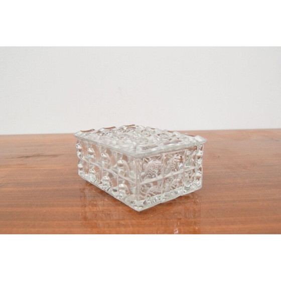 Image 1 of Vintage glass sugar bowl, Czechoslovakia 1960