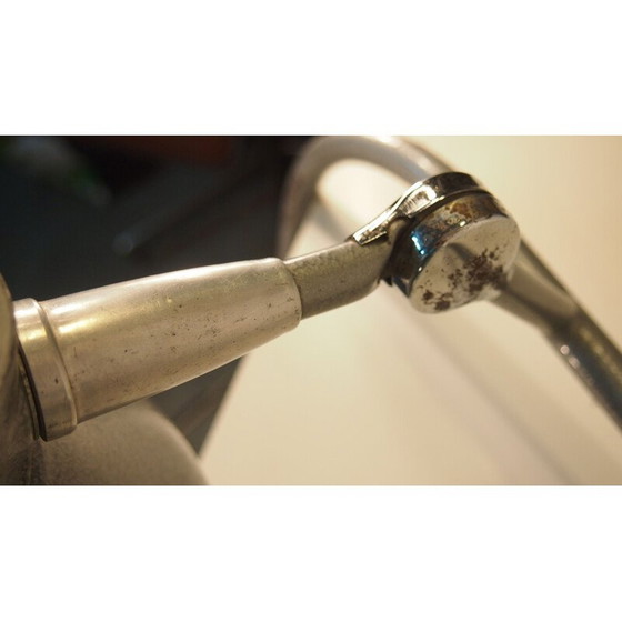 Image 1 of Vintage chrome and metal double adjustable desk lamp, 1950