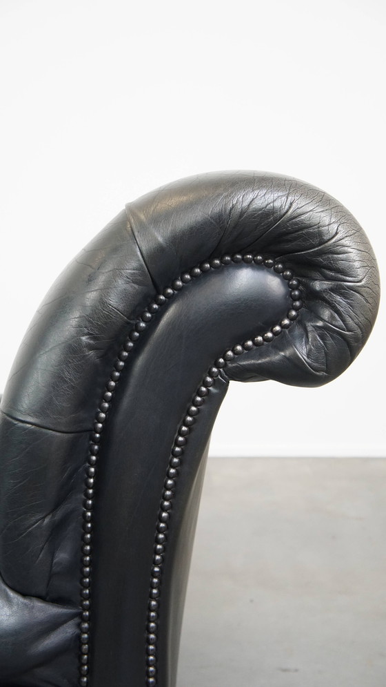 Image 1 of Grande divano letto Chesterfield nero