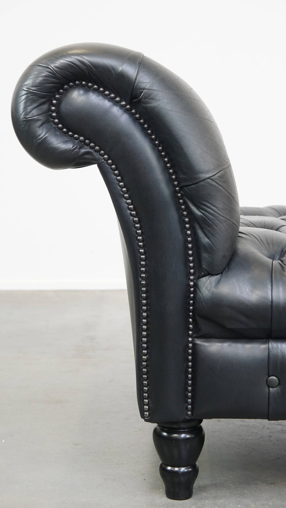 Image 1 of Grande divano letto Chesterfield nero
