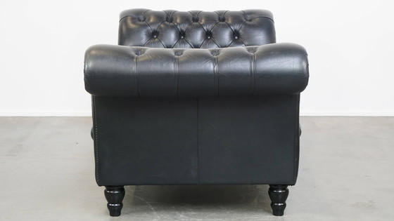 Image 1 of Grande divano letto Chesterfield nero
