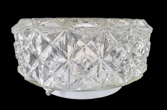 Image 1 of 2120 Vintage Glass Transparent Ceiling Light