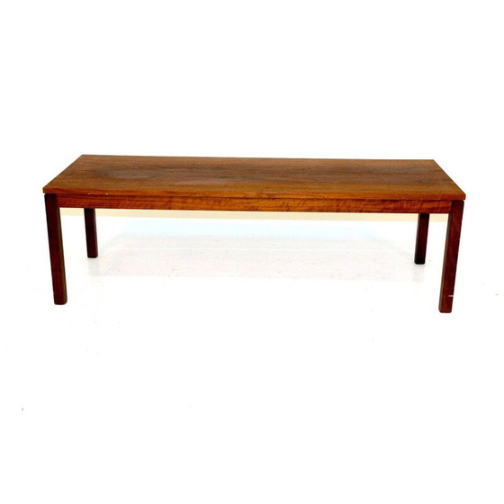 Image 1 of Vintage minimalist bench in walnut, Sweden 1960