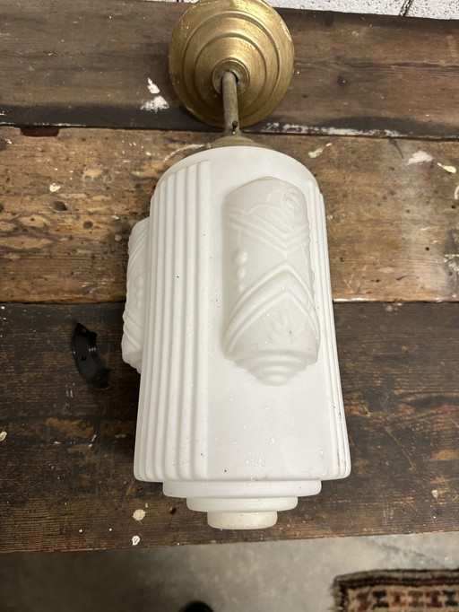 Art Deco Porcelain Pendant Lamp