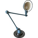 Lampada da scrivania vintage in alluminio Jieldé industriale di Jean Louis Domecq