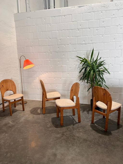 Danish Glostrup Pinewood Chairs 1960s