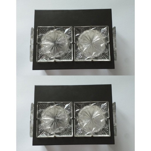 Pair of vintage  wall lamps 1970s