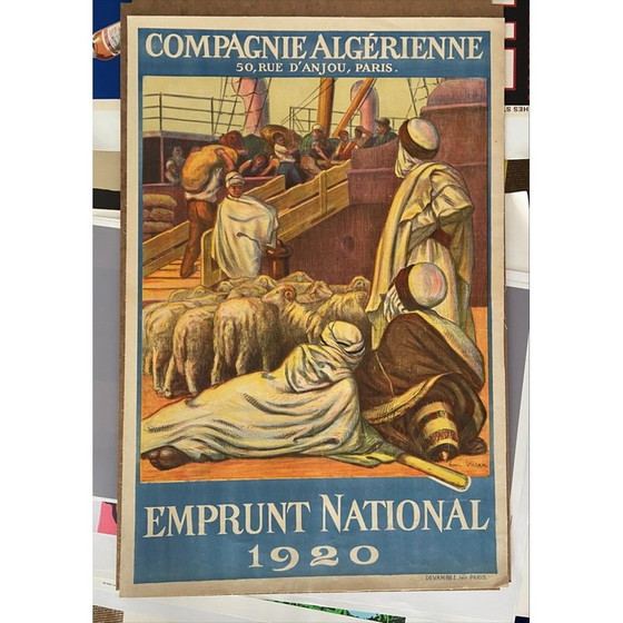 Image 1 of Vintage poster "Compagnie Algérienne" by Henri Villain