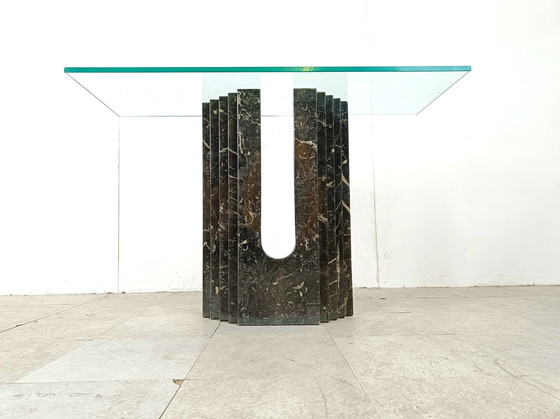 Image 1 of Cattelan Italy black marble console table