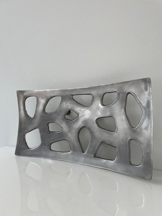 Image 1 of Minimalist Vintage Bowl Of Aluminum Hole Pattern