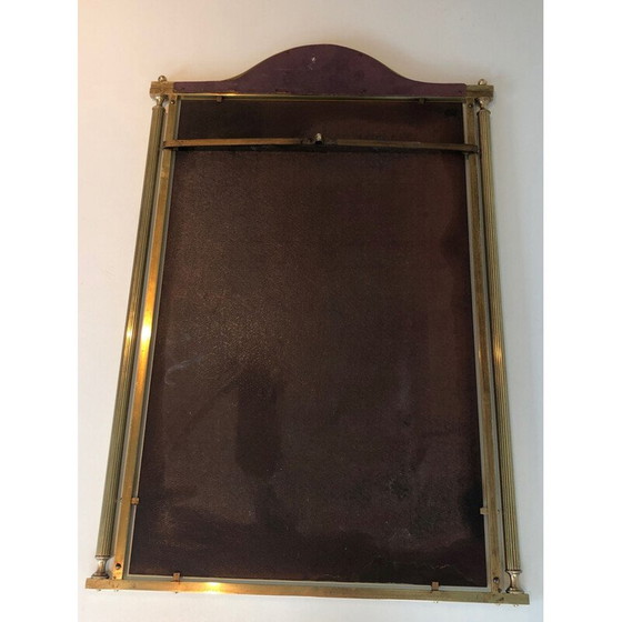 Image 1 of Specchio vintage in ottone e lamiera laccata, Francia 1940