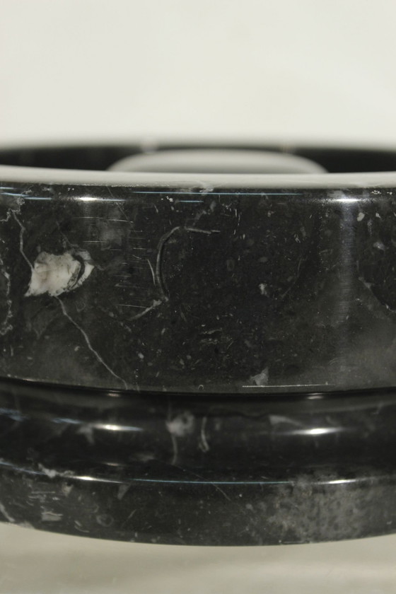 Image 1 of Angelo Mangiarotti & Knoll International - Ashtray N° 8532 Black Marble 1967