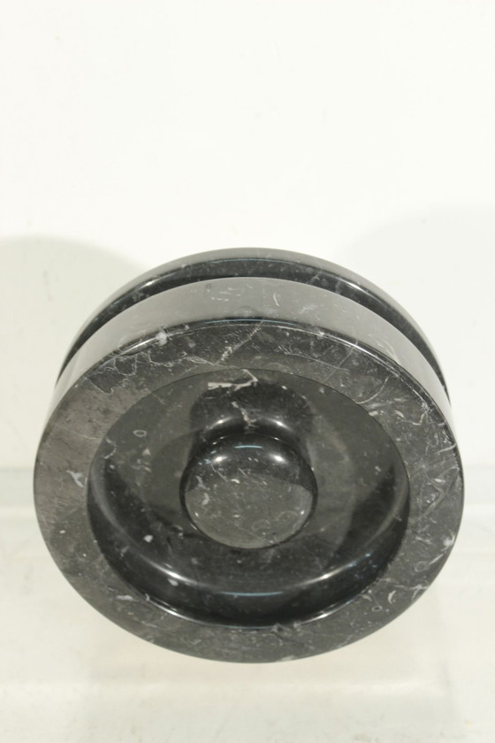 Image 1 of Angelo Mangiarotti & Knoll International - Ashtray N° 8532 Black Marble 1967