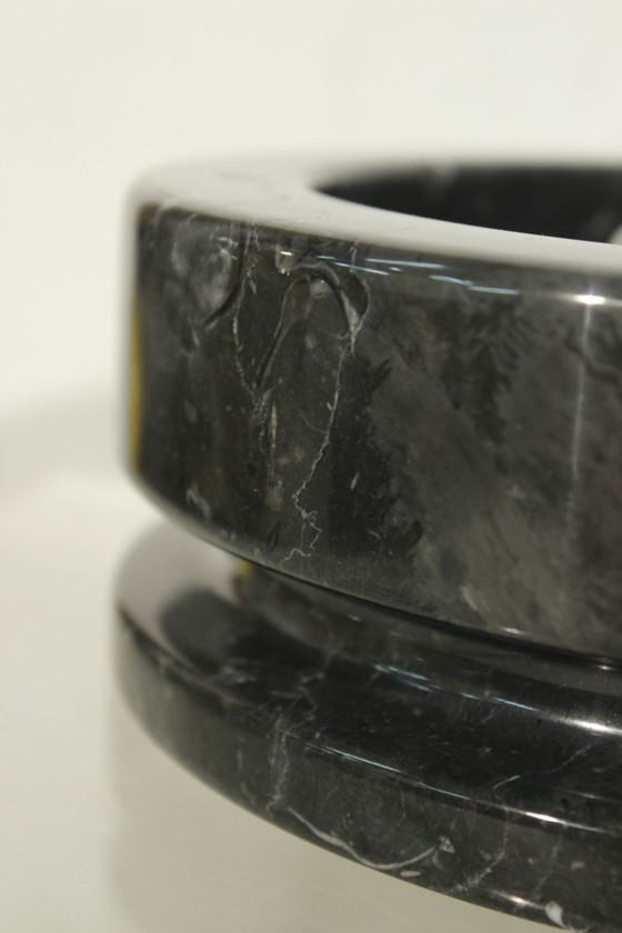 Image 1 of Angelo Mangiarotti & Knoll International - Ashtray N° 8532 Black Marble 1967