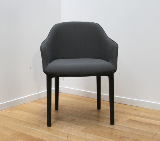 Image 1 of Pair Of Softshell Armchairs, Vitra