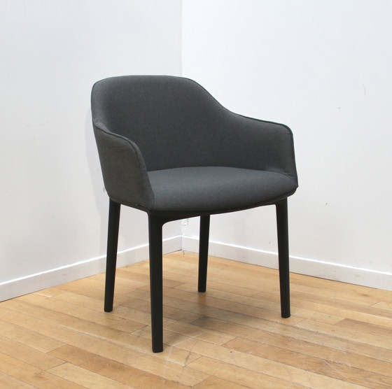 Image 1 of Pair Of Softshell Armchairs, Vitra