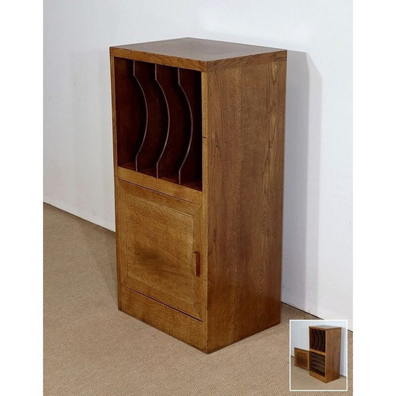 Image 1 of Mobiletto portadocumenti vintage in rovere massello, 1950