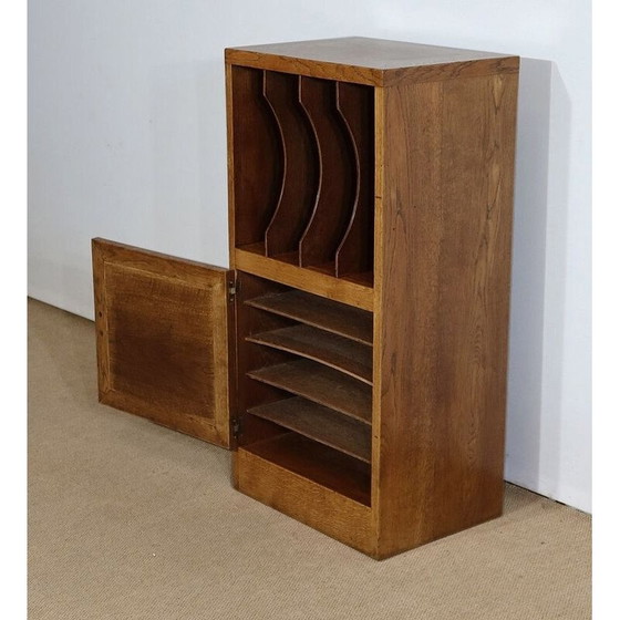 Image 1 of Mobiletto portadocumenti vintage in rovere massello, 1950