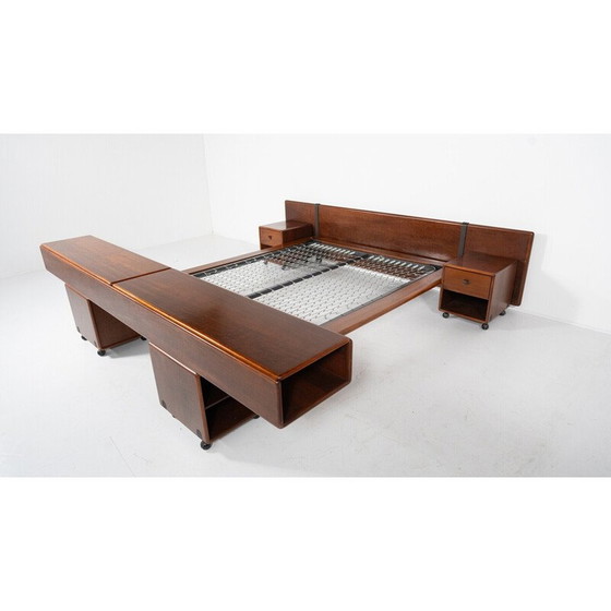 Image 1 of Divano letto vintage con comodini di Fabio Lenci per Bernini, Italia 1970