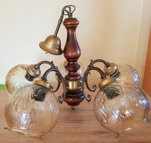 Lámpara colgante rústica