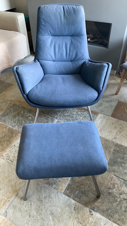 Goossens Armchair With Hocker