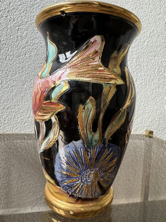 Image 1 of Vallauris Ceramic Fish Vase 60's