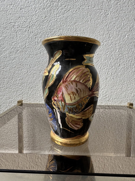 Image 1 of Vallauris Ceramic Fish Vase 60's