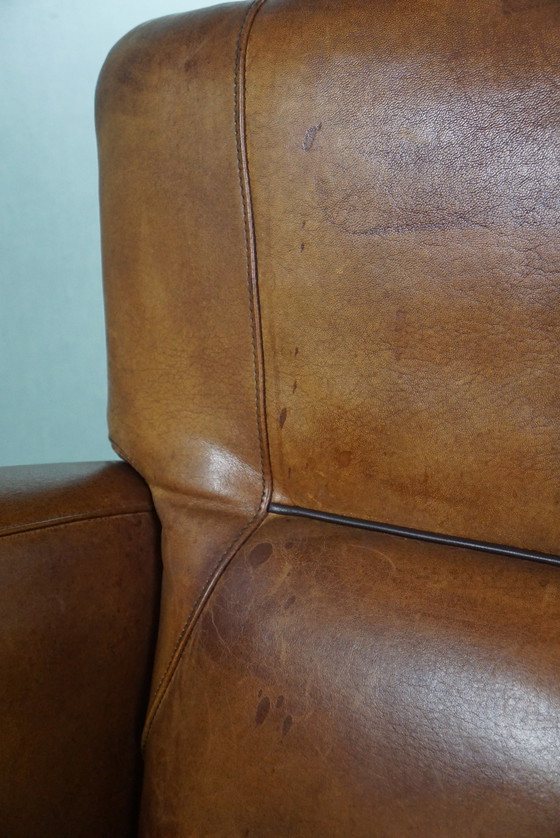 Image 1 of Modern designer armchair made of sheep leather