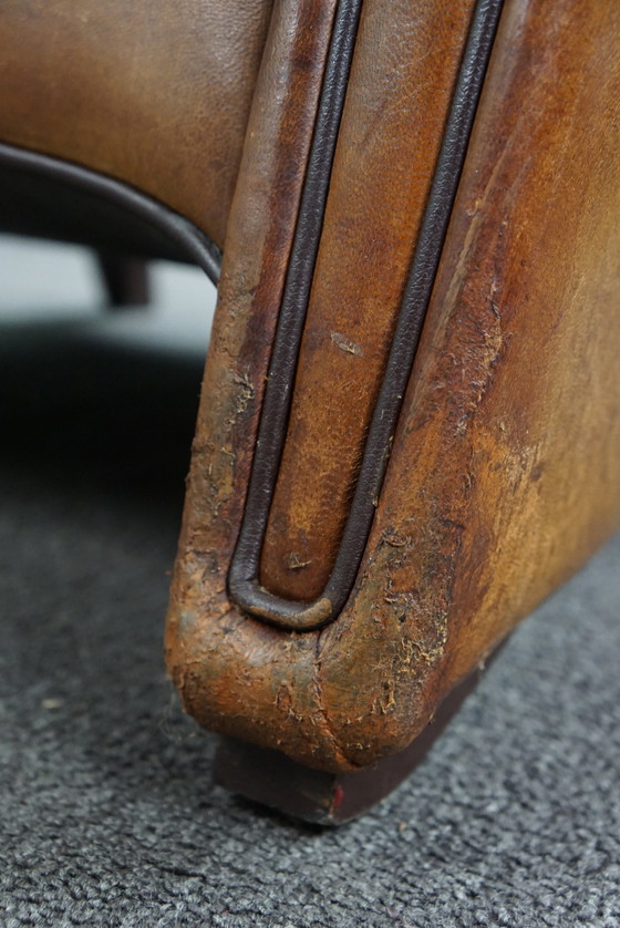 Image 1 of Modern designer armchair made of sheep leather