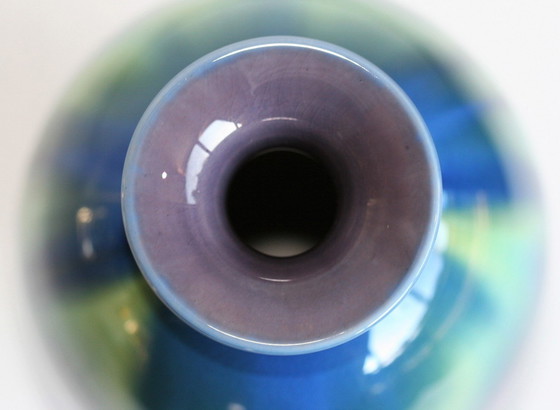 Image 1 of Tokuda Yasokichi Iii Colored-Glaze Porcelain Vase