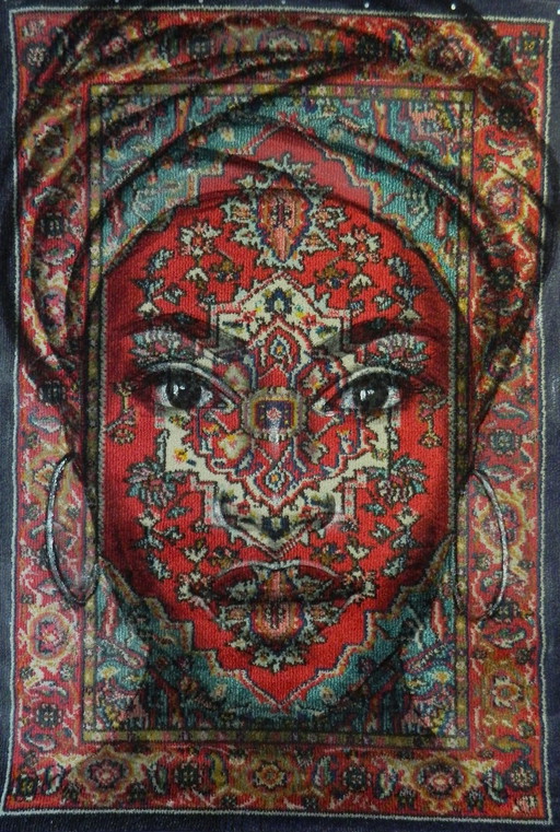 Jacqueline Klein Breteler- Portrait Painting On A Carpet-Xxl