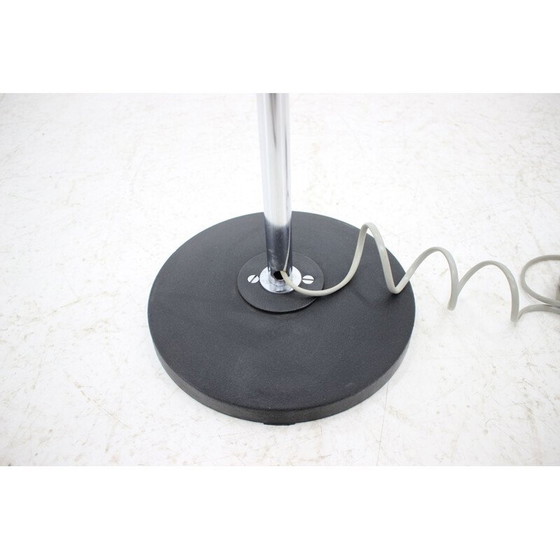 Image 1 of Vintage glass and chrome steel floor lamp for Lidokov, Czechoslovakia 1970