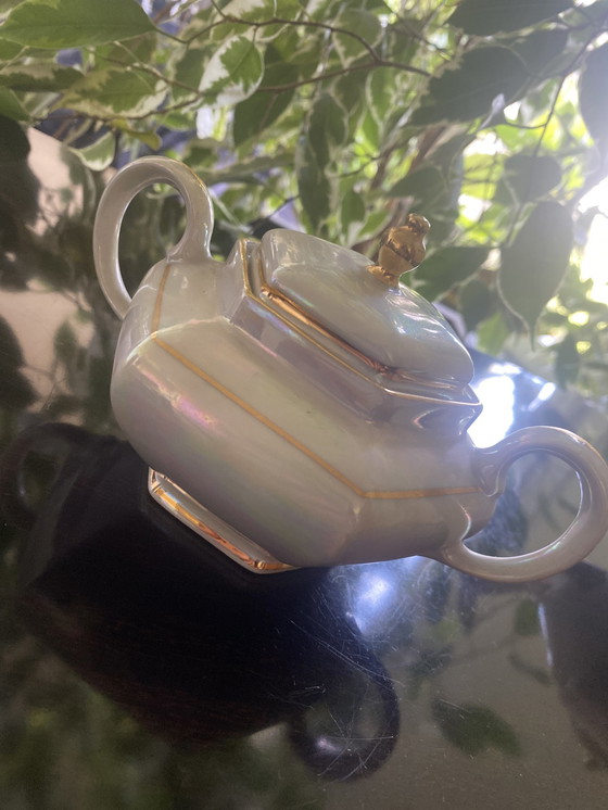 Image 1 of Limoges teapot and sugar bowl