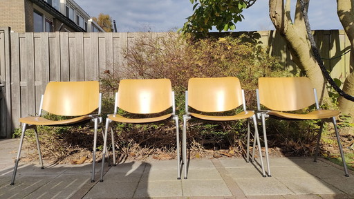 4X Castelli Design Chairs Dsc 106 Vintage Piretti Chair