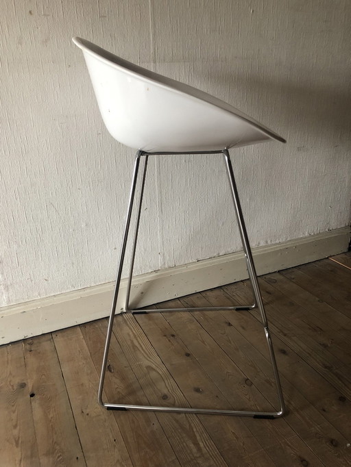 2x Pedrali Gliss 902 Barstool High Gloss White