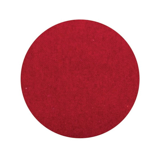 Image 1 of Poltrona vintage modello 757 con schienale alto in legno di quercia e tessuto rosso di Parker Knoll nel Regno Unito, 1960