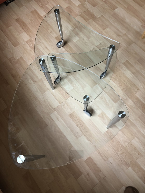 Image 1 of Modern glass coffee table