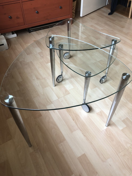 Image 1 of Modern glass coffee table