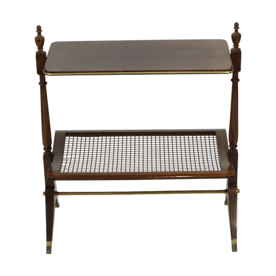 Image 1 of  Italian Magazine Rack Mahogany