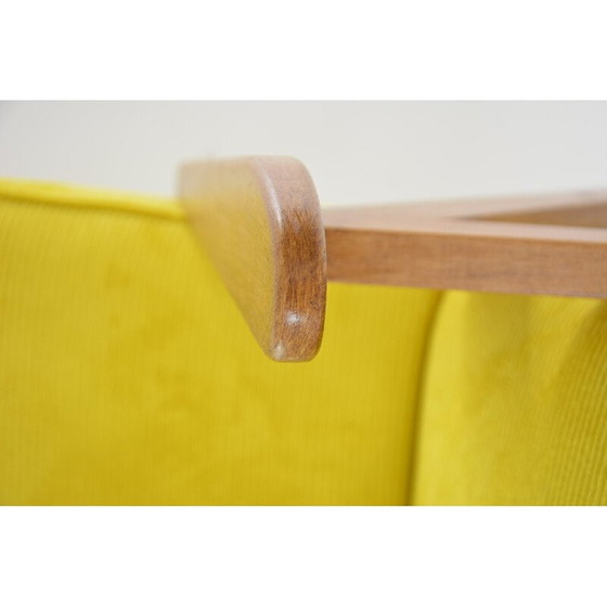 Image 1 of Poltrona Kompas vintage in velluto a coste giallo, 1970