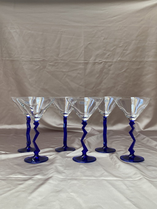 6X Schott Zwiesel Zig Zag Memphis Glasses