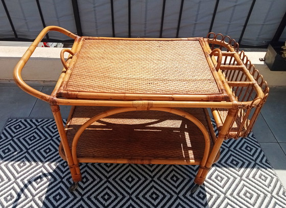 Image 1 of rattan sideboard, 1920s