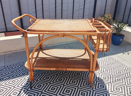 Image 1 of rattan sideboard, 1920s