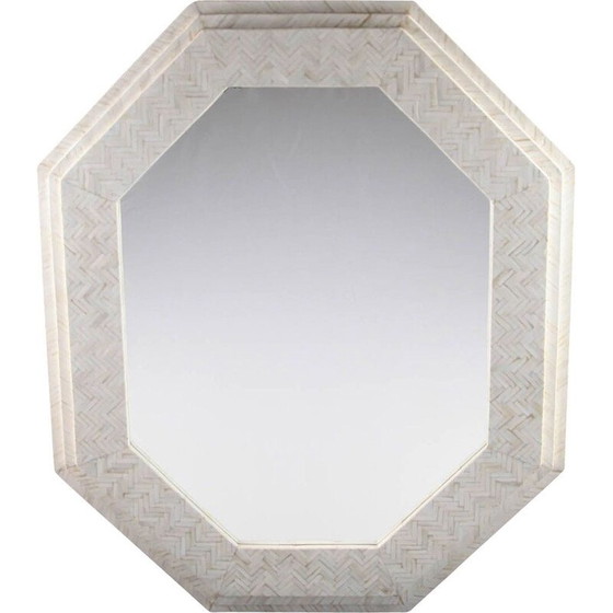 Image 1 of Specchio vintage in intarsio osseo 